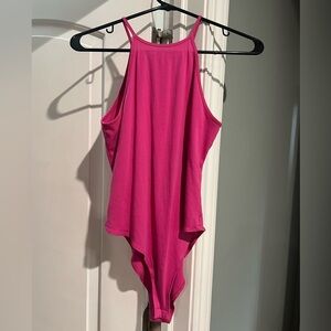 Zara hot pink bodysuit tank top size medium